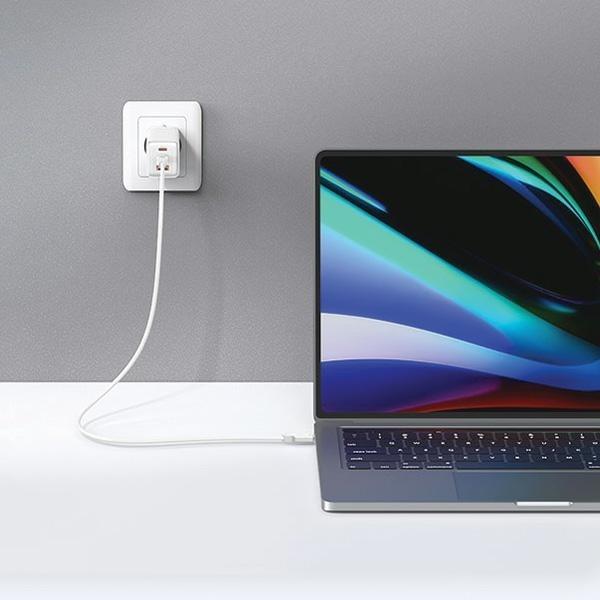 Produktbild Usams US-CC180 65W ACC 3 Ports GaN Fast Charger (EU) -- Sandru series (65 W)