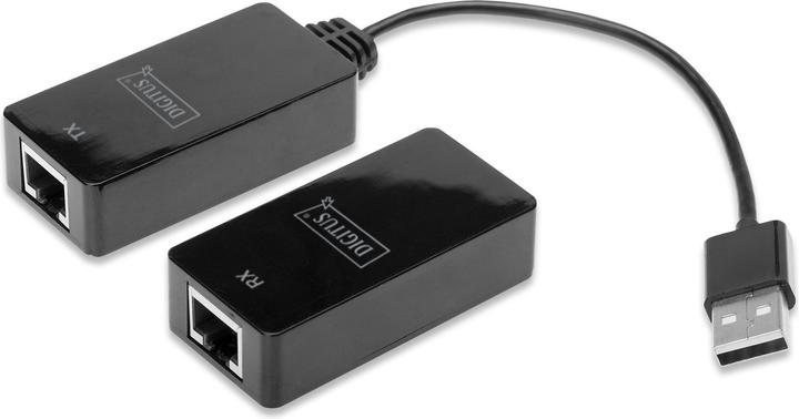 Digitus USB Extender for CAT5e CAT6 UTP cable up to 45m (USB, RJ45 (1x))