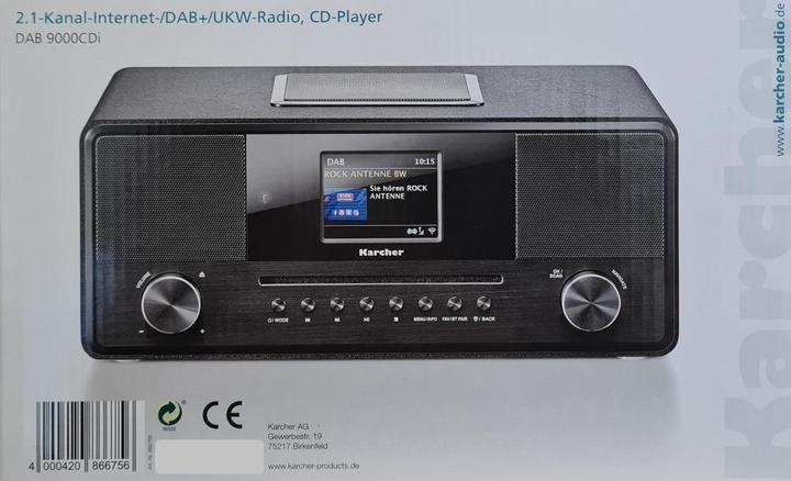 Immagine prodotto Karcher DAB 9000CDI (Web radio, DAB, Bluetooth, WiFi)