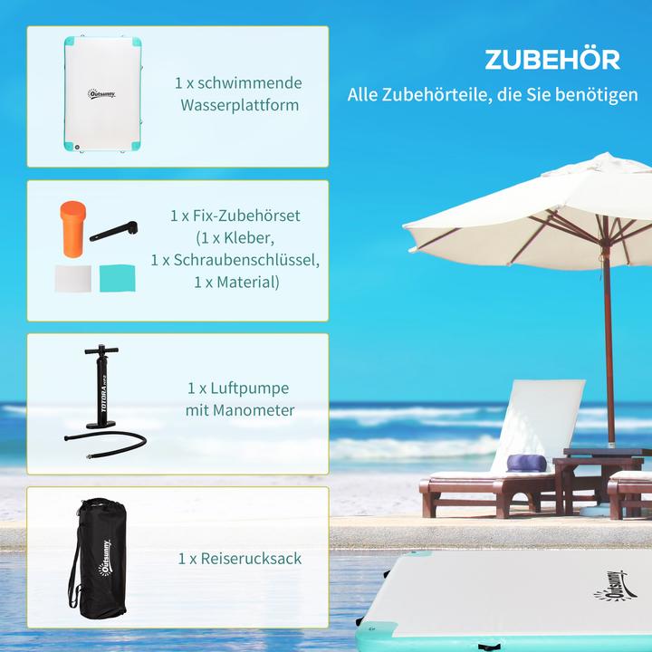 Produktbild Outsunny Badeinsel mit Aufblasfunktion