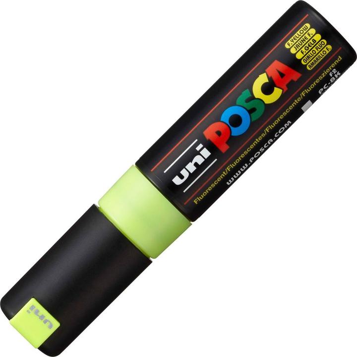 Immagine prodotto Posca Marchio PC-8K con punta a cuneo (Giallo, 8 mm, 1 x)
