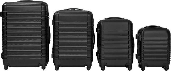 Image du produit tectake Set de 4 Valises (106 l, Bagage à main (jusqu'à 50l), M (50 - 90l), L (90 - 115l), XL (à partir de 115l))