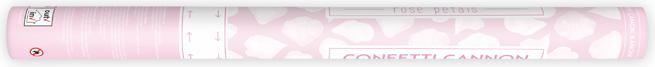 Actual product image Partydeco Confetti Cannon - 60cm - Rose Petals - White