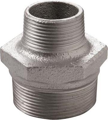 Produktbild Atusa Deutschland GmbH Temperguss Reduzierdoppelnippel Nr. 245 schwarz 2"x11/2"