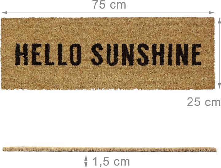 Actual product image Relaxdays Hello Sunshine (75 x 25 x 1.5 cm)