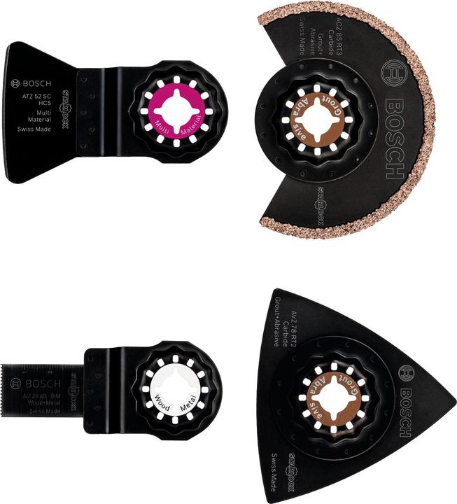Bosch Professional Zubehör Starlock Fliesen-Set für Multifunktionswerkzeuge, 4-teilig, inkl. Zubehör
