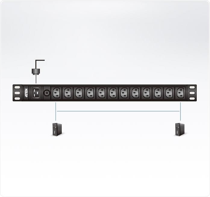 Actual product image Aten Basic PDU Series PE0212G