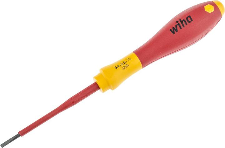 Actual product image Wiha VDE slotted screwdriver So (Slotted screws)