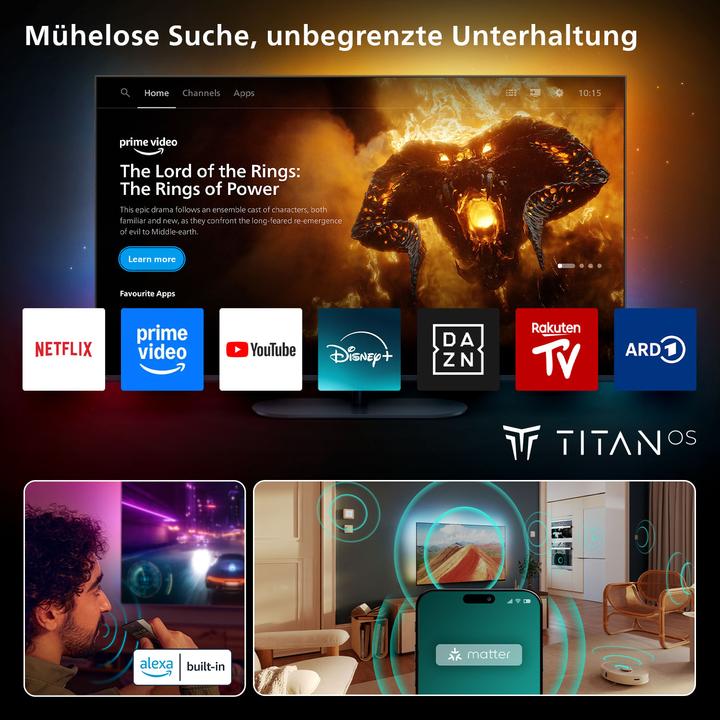 Produktbild Philips 55PUS8600/12 (55", PUS8600, QLED, 4K, 2025)