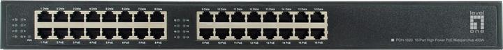 Actual product image LevelOne PoE-HUB POH-1620 16x GE MidSpan (16 Ports)