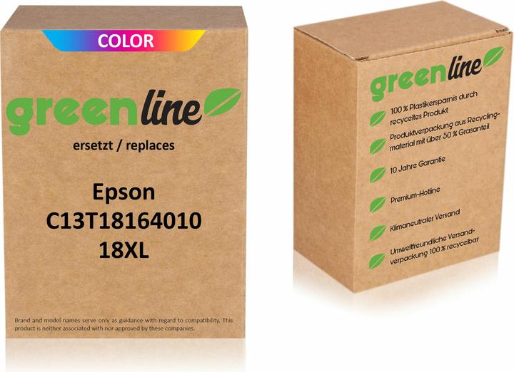 Produktbild Inkadoo Druckerpatronen greenline ersetzt Epson C 13 T 18164010 / 18XL Tintenpatrone