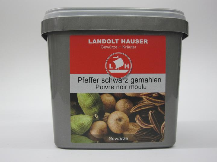 Landolt Hauser Pfeffer schwarz gemahlen in der LH Box (400 g)