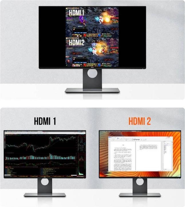 Produktbild Ugreen 2-in-1 HDMI USB KVM Switchbox mit Splitscreen Funktion