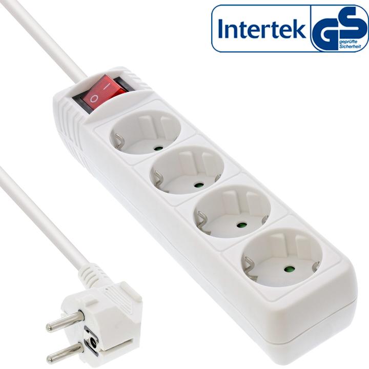 InLine Power strip (4 x, 2-pole, 5 m)