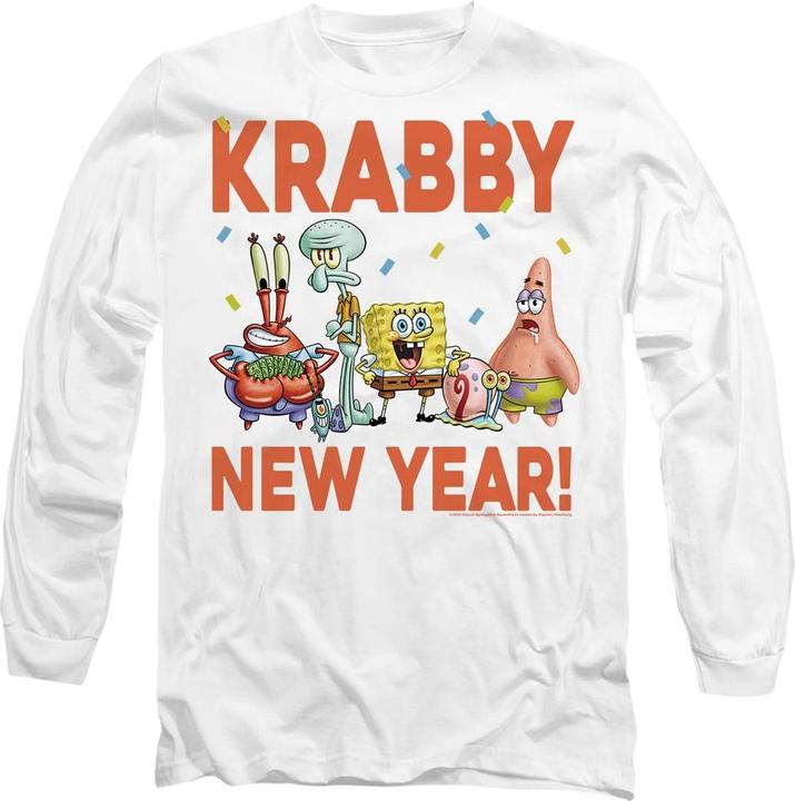 Spongebob Squarepants Krabby New Year TShirt (XXL)