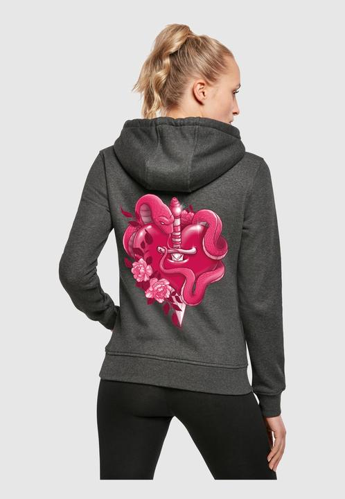 Immagine prodotto Miss Tee Felpa con cappuccio con cuore di serpente - 125287 (S)