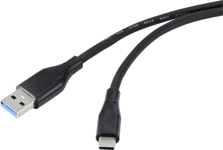 Produktbild Renkforce USB-Kabel USB 3.2 Gen1 3.0 3.1 USB-C Stecker 2.00 m Schwarz (2 m, USB 3.2 Gen 1, 15 W)
