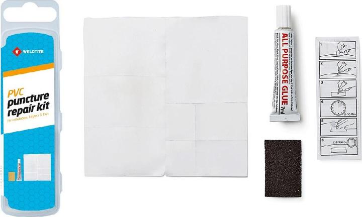 Produktbild Weldtite Pleistrai vamzdžiams rinkinys PATCH PUNCTURE REPAIR KIT PVC dėžutei 25 vnt. - WLD-01009