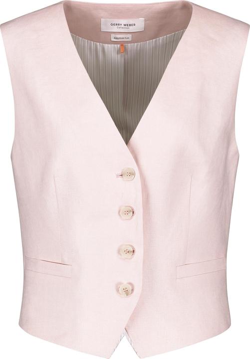 Gerry Weber Gilet élégant en lin Gilet Indoor long (44)