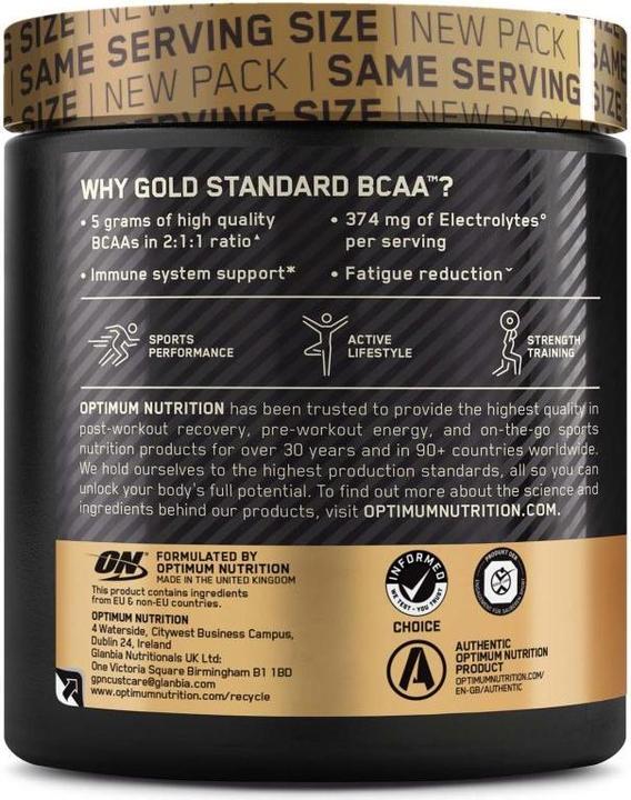 Nährwerte und Zutaten Optimum Nutrition Gold (Pomegranate, Raspberry, 1 Stk., 266 g)