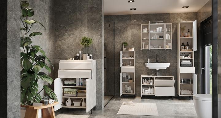 Actual product image Germania GW-YONKERS mirror cabinet, cashmere (76 x 71 cm)