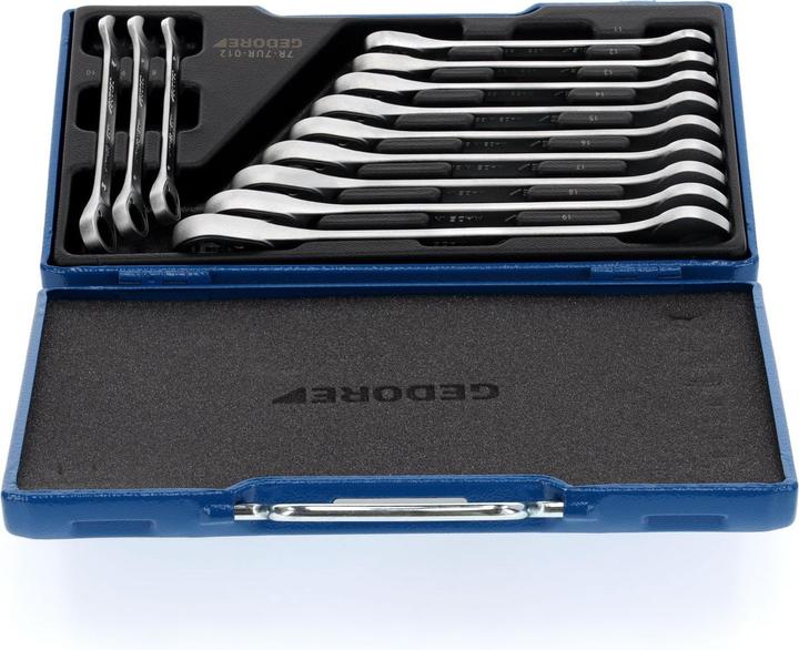 Produktbild Gedore 7 R-012 Satz Maulschlüssel mit Ringratsche 12-teilig 8-19 mm (8 mm, 9 mm, 10 mm, 11 mm, 12 mm, 13 mm, 14 mm, 15 mm, 16 mm)