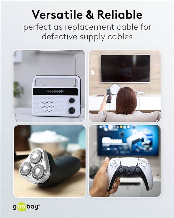Actual product image Goobay CEE 7/16 – C7 (2 m)