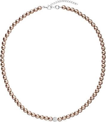 Evolution Group - Brown bead necklace with Preciosa crystals 32063.3