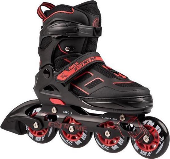 Nils Inlineskates Extreme NA14174 schwarz-rot - PU76 mm/82A (M 35-38) (35)