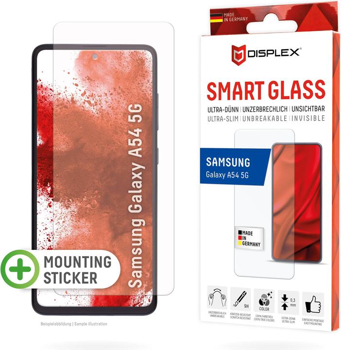 Actual product image Displex Smart Glass, Displayschutzfolie (1 Piece, Samsung Galaxy A54 5G)
