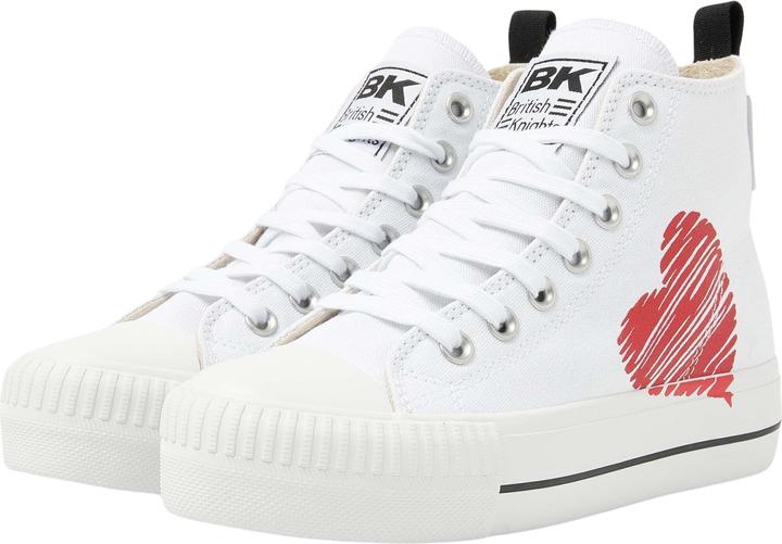 Actual product image British Knights 's canvas trainers with print and embroidery kaya mid (36)
