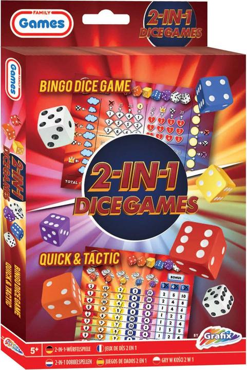 Image du produit Grafix Jeux de dés 2en1 (Bingo Dice & Quick and Tactic) (Multilingue)