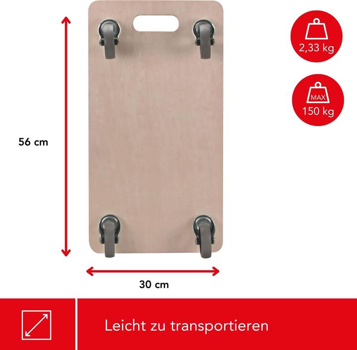 Produktbild Velleman Transport-Roller (150 kg)