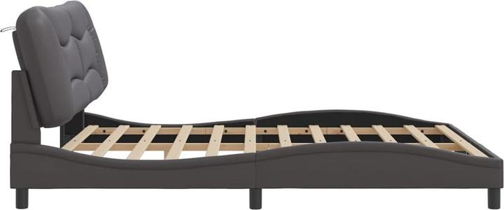 Produktbild VidaXL Bettgestell mit LED Kunstleder (180 x 200 cm)