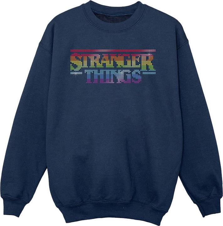 Netflix Stranger Things Rainbow Dot Logo Sweatshirt Mädchen