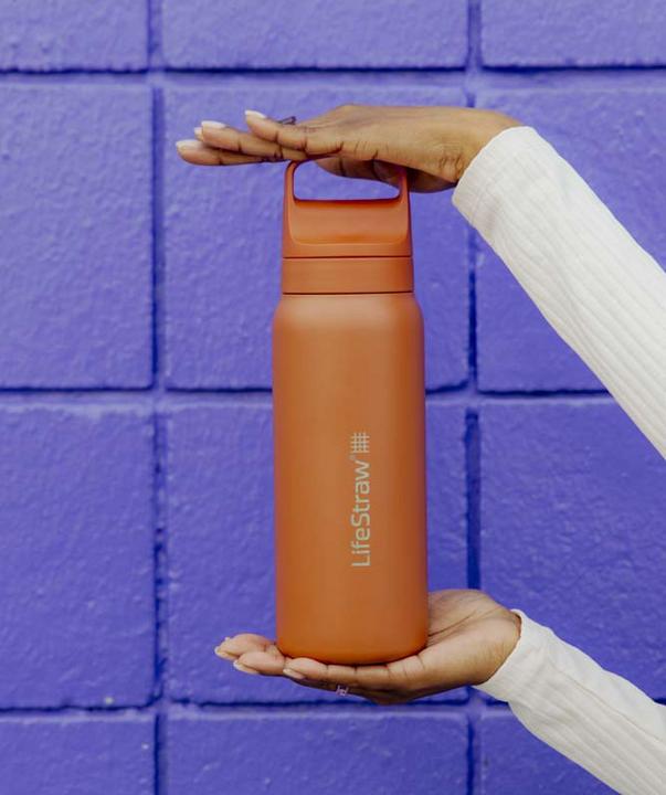 Actual product image LifeStraw Go Steel 1-Liter (kyoto orange) (1 l)