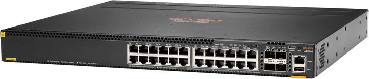 HPE E Aruba Switch, 24 Port PoE and 4 Port SFP56, Layer 3, Stackable, 1U, One Touch (24 Ports)