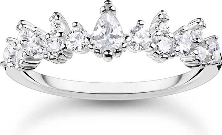 Thomas Sabo Ring Eiskristalle Silber