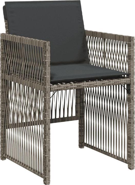 Image du produit VidaXL Salon de jardin 17 pièces avec coussins Gris Poly Rattan (330 cm)