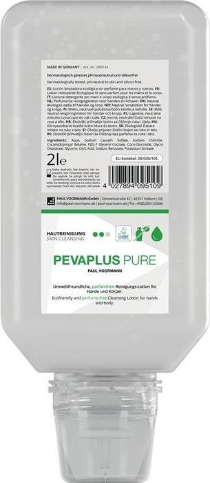 Actual product image Pevacare Hand cleansing Pevaplus PURE 2 l unscented soft bottle PAUL VOORMANN (Liquid soap, 2000 ml)