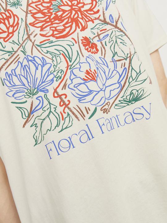 Produktbild Jack & Jones Jorfloral Tee Ss Crew Neck Ft Styd Pls (8XL)