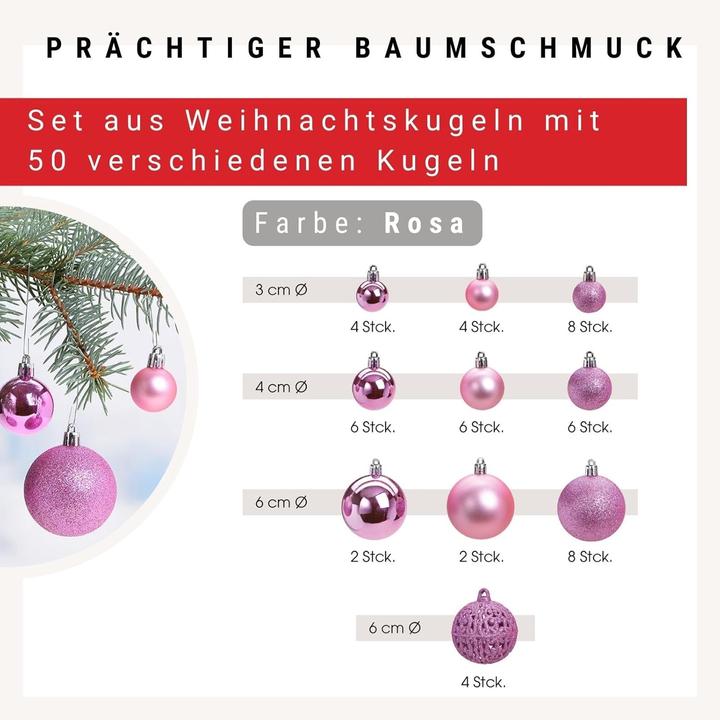 Actual product image Woma Weihnachtskugeln-Set (50 -part)