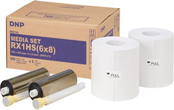 Immagine prodotto DNP Carta DSRX1HS-6X8 2 rotoli da 350 pezzi 15x20 per DS-RX1HS (700 x, 15 x 20 cm)