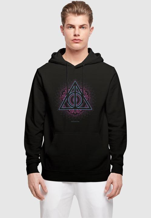 Immagine prodotto Absolute Cult Harry Potter - Felpa con cappuccio Basic neon dei Doni della Morte - 114519 (6XL)