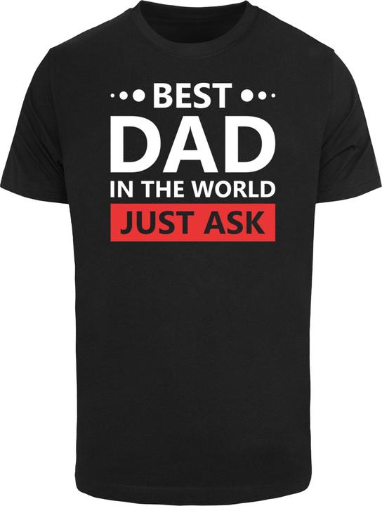 Actual product image Merchcode Fathers Day - Best dad, just ask T-Shirt Round Neck - 117555 (5XL)