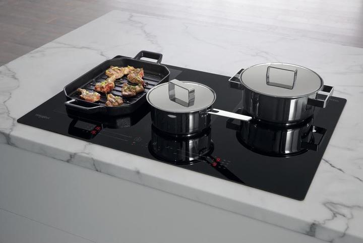 Actual product image Whirlpool WFS0377NE/IXL Inbouw Inductiekookplaat | 4 kookzones