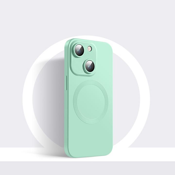 Produktbild Ueli Express MagSafe Silikon Cover mit Kameraschutz Glas (Apple iPhone 14, Apple iPhone 13)