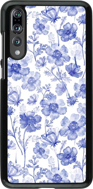 Immagine prodotto PhoneLook Copertina Primavera 23 fiori blu acquerello (Huawei P20 Pro)