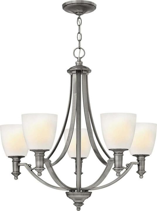 Elstead Lighting Truman Kronleuchter E27 5-fach Antikes Nickel (68.60 cm)