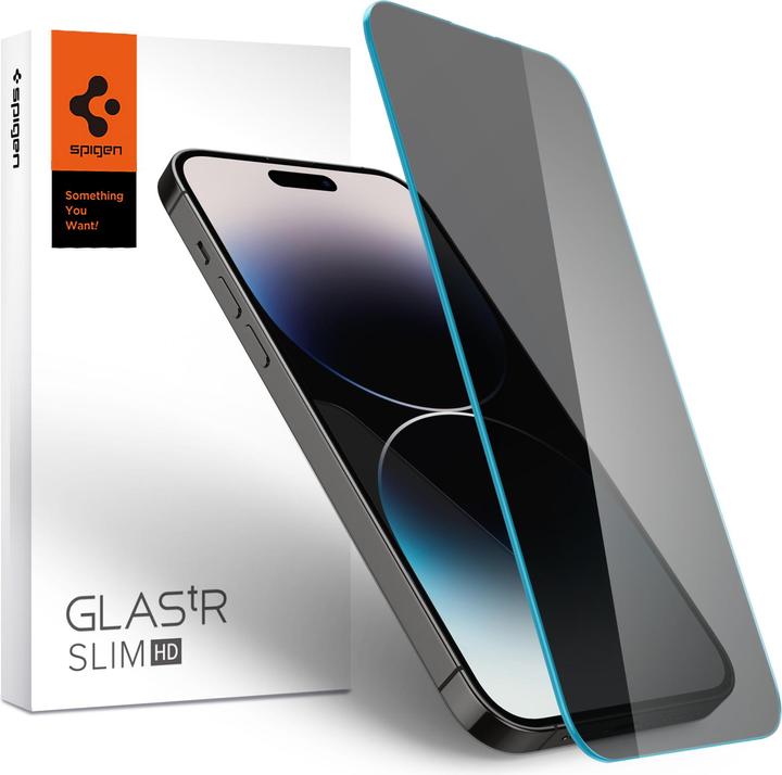 Immagine prodotto Spigen Glass.TR Slim iPhone 14 Pro Privacy AGL05223 szkło hartowane (1 Pezzo/i, Apple iPhone 14 Pro)